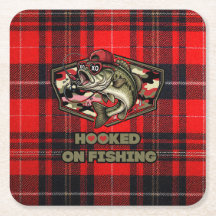 Coaster with fun, bold illustration of a cool bass