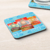 Coaster - Zeilboot met stralende zeil Bier Onderzetter (Linkerzijde)