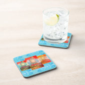 Coaster - Zeilboot met stralende zeil Bier Onderzetter (Rechterzijde)