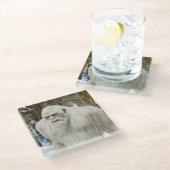 Coasterbigfoot, sasquatch, squatching, booger glazen onderzetter (Schuin)