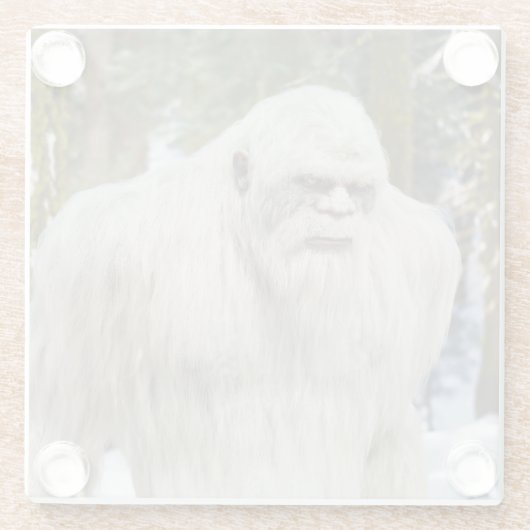 Coasterbigfoot, sasquatch, squatching, booger glazen onderzetter (Achterkant)