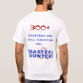 CoasterCounter.com 300+ Club T-shirt (Achterkant)