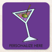 COASTERS - MARTINI ONTWERP KARTONNEN ONDERZETTERS (Voorkant)