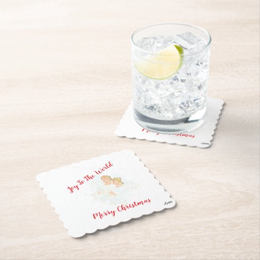 Coasters Merry Christmas . Kartonnen Onderzetters (Insitu)