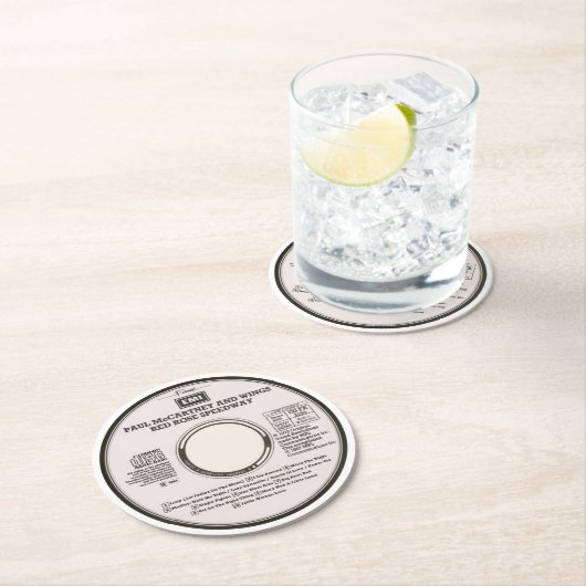 Coasters - Red Rose Ronde Kartonnen Onderzetter (Insitu)