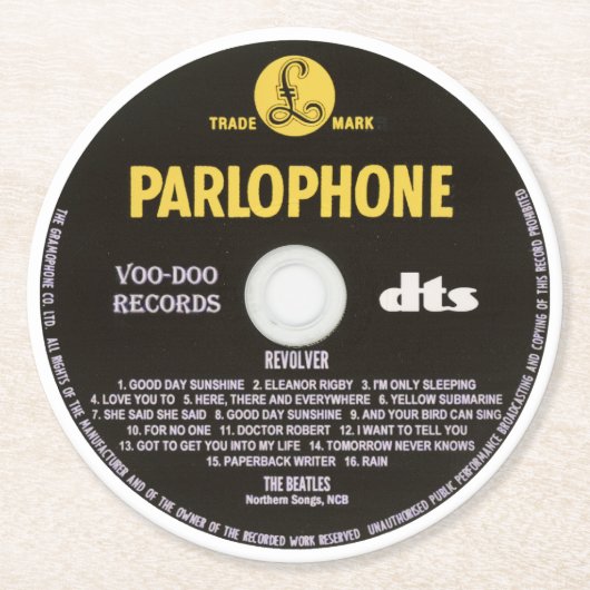 Coasters - Revolver Ronde Kartonnen Onderzetter (Voorkant)