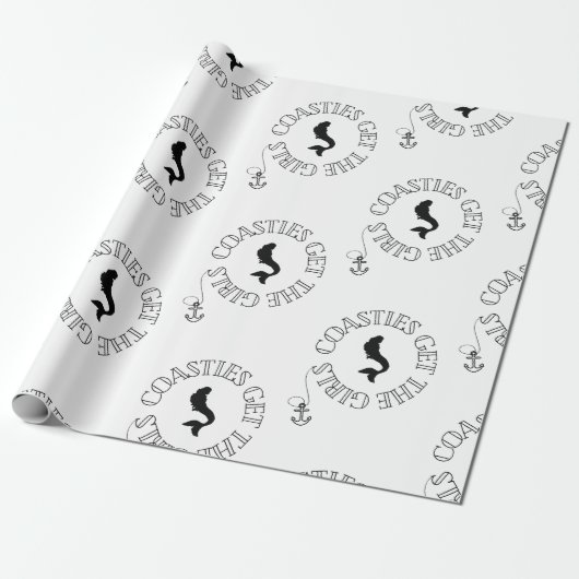 Coasties krijgen het pakpapier voor meisjes (Uitgerold)