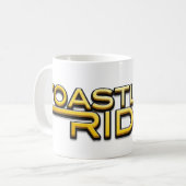 Coastland Ride - name logo Koffiemok (Voorkant links)