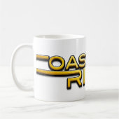 Coastland Ride - name logo Koffiemok (Links)