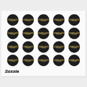 Coastland Ride - name logo Ronde Sticker (Vel)