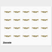 Coastland Ride - name logo Ronde Sticker (Vel)