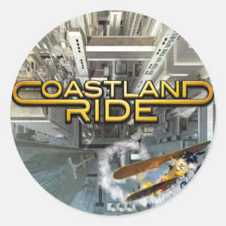 Coastland Ride - On Top Of The World CD Cover Ronde Sticker