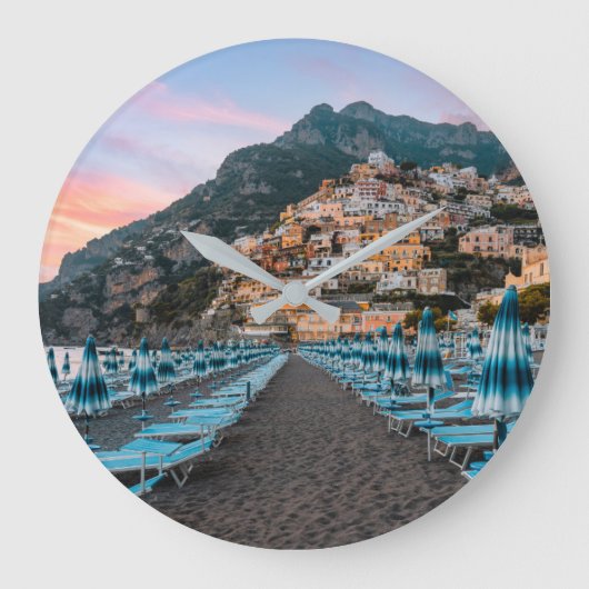 Coastline | Campania, Italy Grote Klok (Voorkant)
