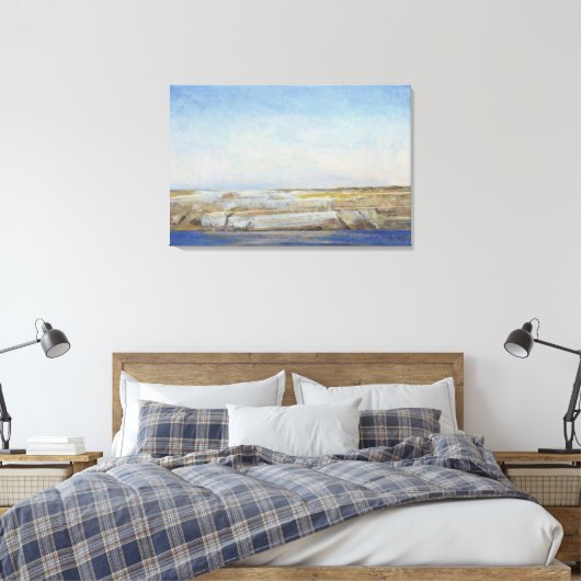 Coastline Gozo Canvas Afdruk (Insitu (Slaapkamer))