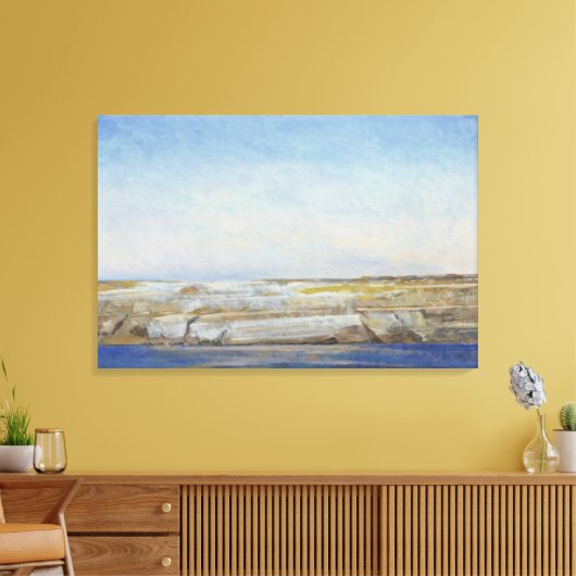 Coastline Gozo Canvas Afdruk (Insitu (Woonkamer))