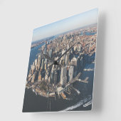 Coastline | Manhattan, New York City Vierkante Klok (Hoek)