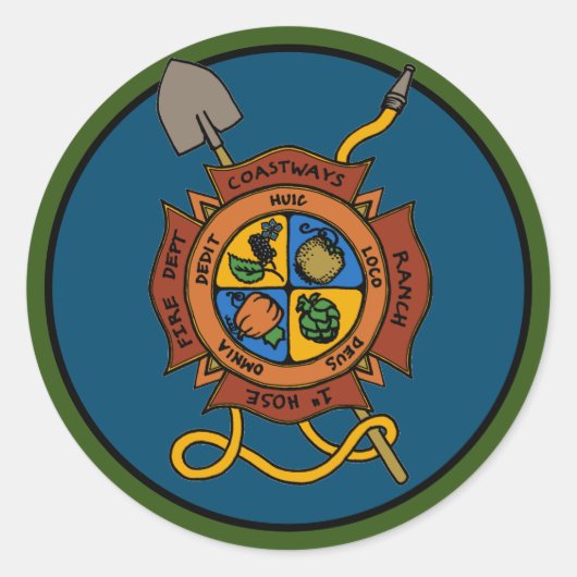 Coastways Ranch 1" Slangvuur Dept Sticker (Voorkant)
