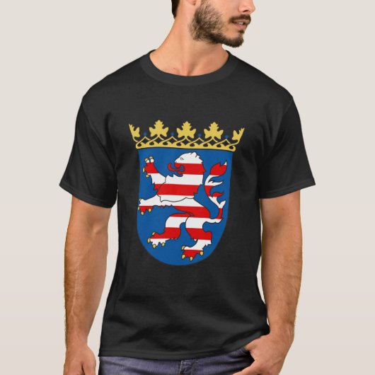 Coat arms Hesse Official Heraldry Symbol Duitsland T-shirt (Voorkant)