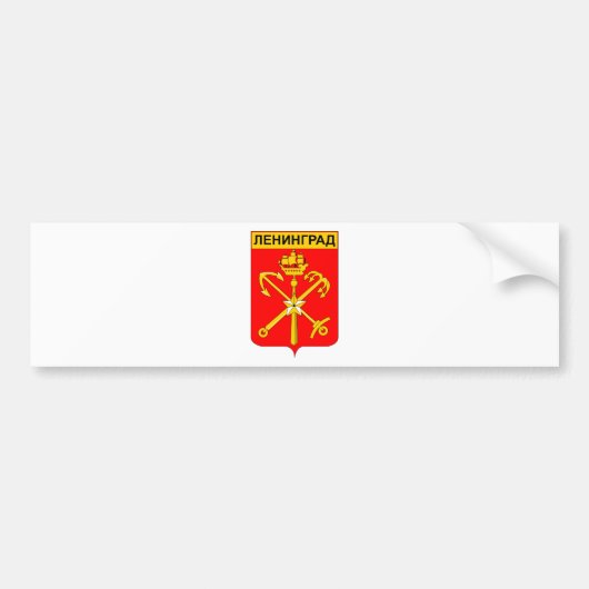 Coat_of_arms_Leningrad Bumpersticker (Voorkant)