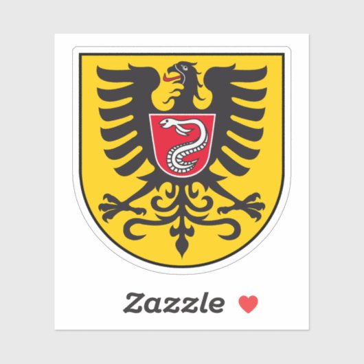 Coat of arms of Aalen, Germany Sticker (Vel)