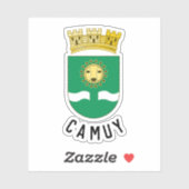 Coat of Arms of Camuy, Puerto Rico Sticker (Vel)