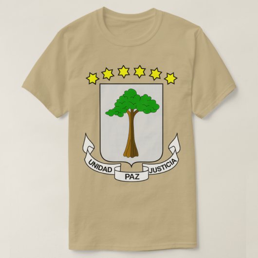 Coat of Arms of Equatorial Guinea T-shirt (Design voorkant)