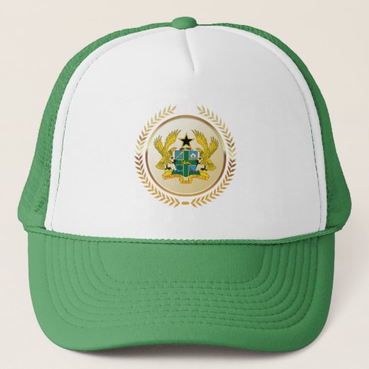Coat of Arms of Ghana Trucker Pet (Voorkant)