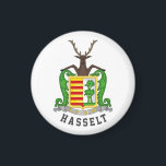 Coat of Arms of Hasselt, Belgium Magneet<br><div class="desc">Hasselt is a Belgian city and municipality, and capital and largest city of the province of Limburg in the Flemish Region of Belgium. The Hasselt municipality includes the original city of Hasselt, plus the old communes of Sint-Lambrechts-Herk, Wimmertingen, Kermt, Spalbeek, Kuringen, Stokrooie, Stevoort and Runkst, as well as the hamlets...</div>