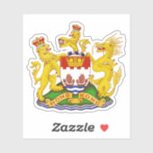 Coat of arms of Hong Kong (1959-1997) Sticker (Vel)