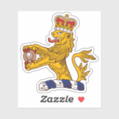 Coat of arms of Hong Kong lion (1959–1997) Sticker (Vel)