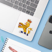 Coat of arms of Hong Kong lion (1959–1997) Sticker (Laptop met iPhone)