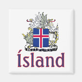 Coat of Arms of Iceland Magneet (Voorkant)