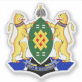 Coat of arms of Johannesburg, the Republic of Sout Sticker (Voorkant)