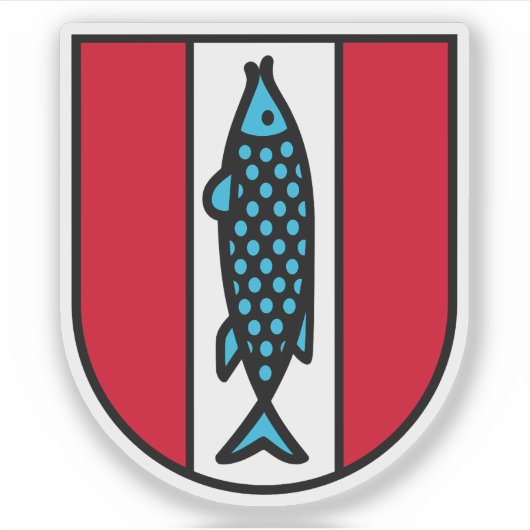 Coat of arms of Kaiserslautern, Germany Sticker (Voorkant)