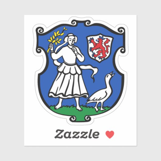 Coat of arms of Monheim am Rhein, Germany Sticker (Vel)