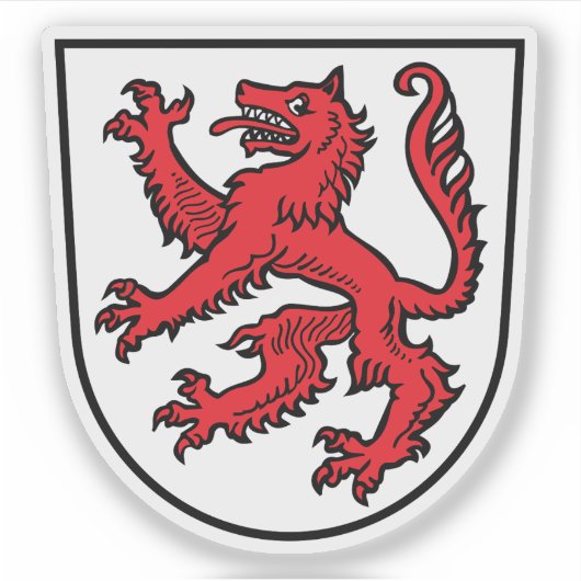Coat of arms of Passau, Germany Sticker (Voorkant)
