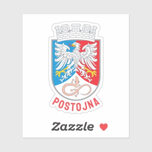 Coat of Arms of Postojna, Slovenia Sticker (Vel)
