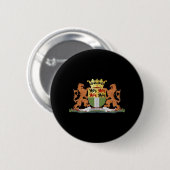 Coat of arms of Rotterdam Ronde Button 5,7 Cm (Voorkant /achterkant)