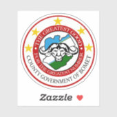 Coat of arms of the Bomet County,Republic of Kenya Sticker (Vel)
