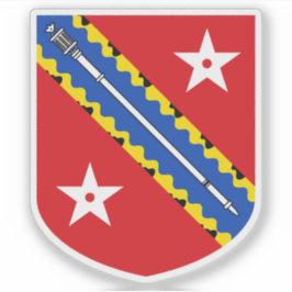 Coat of arms of the city of Bangor, Gwynedd, Wales Sticker