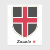 Coat of arms of the city of Durham, England Sticker (Vel)