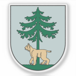 Coat of arms of the city of Jēkabpils, Latvia Sticker