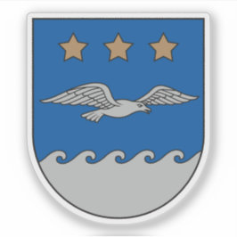 Coat of arms of the city of Jūrmala, Latvia Sticker