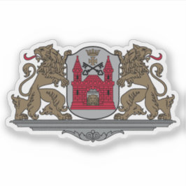 Coat of arms of the city of Riga, Latvia Sticker