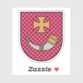 Coat of arms of the city of Ventspils, Latvia Sticker (Vel)