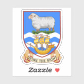 Coat of arms of the Falkland Islands flag,Overseas Sticker (Vel)