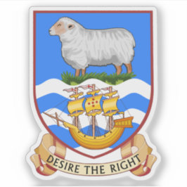 Coat of arms of the Falkland Islands flag,Overseas Sticker