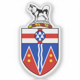 Coat of arms of the Yukon province, Canada Sticker
