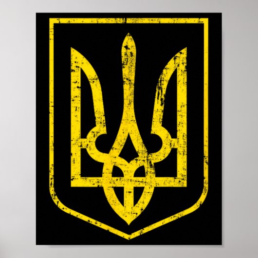 Coat Of Arms Of Ukraine 4 Poster (Voorkant)