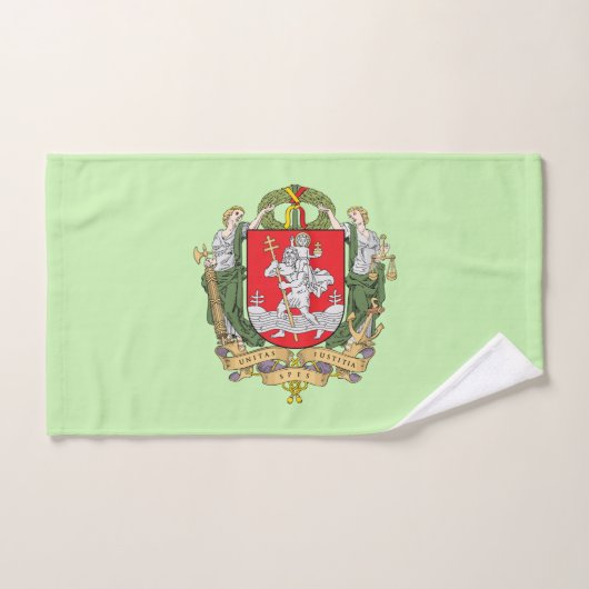 Coat of arms of Vilnius, Lithuania Hand Towel Handdoek (Handdoek)